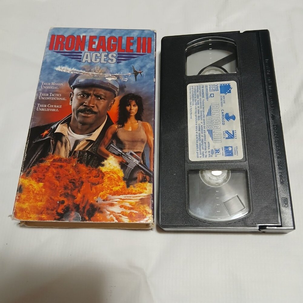Iron Eagle III 3 Aces Louis Gossett Jr VHS Tape Chappy Sinclair - Bundle & Save